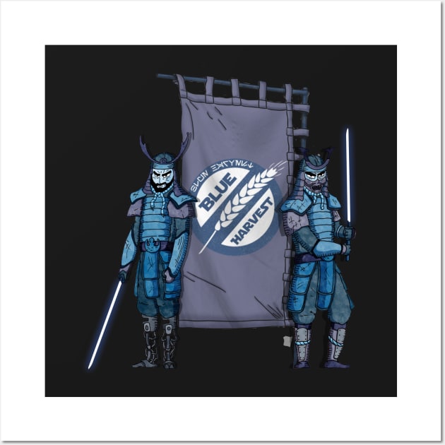 New Blue Harvest Samurai! Wall Art by Blueharvestpodcast